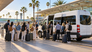Moving a Group of Twelve From San Diego Airport: One Van or Four Cars?